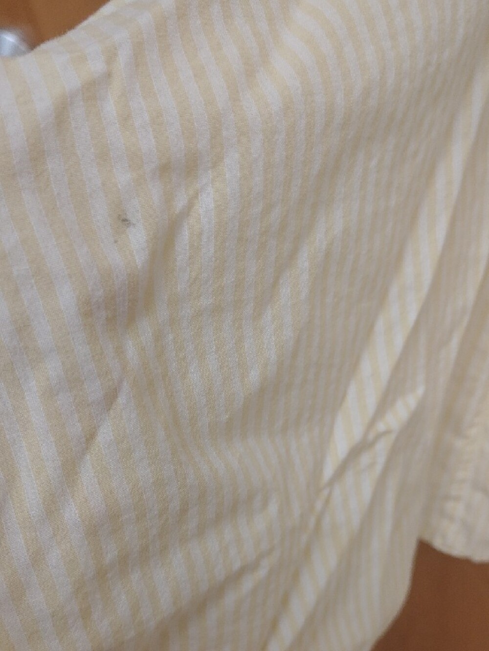 Free People Cream and White Striped Button-Front Shirt Dress With Drop Waist - Picture 8 of 12